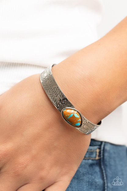 Gobi Glyphs Brown Bracelet - Jewelry by Bretta