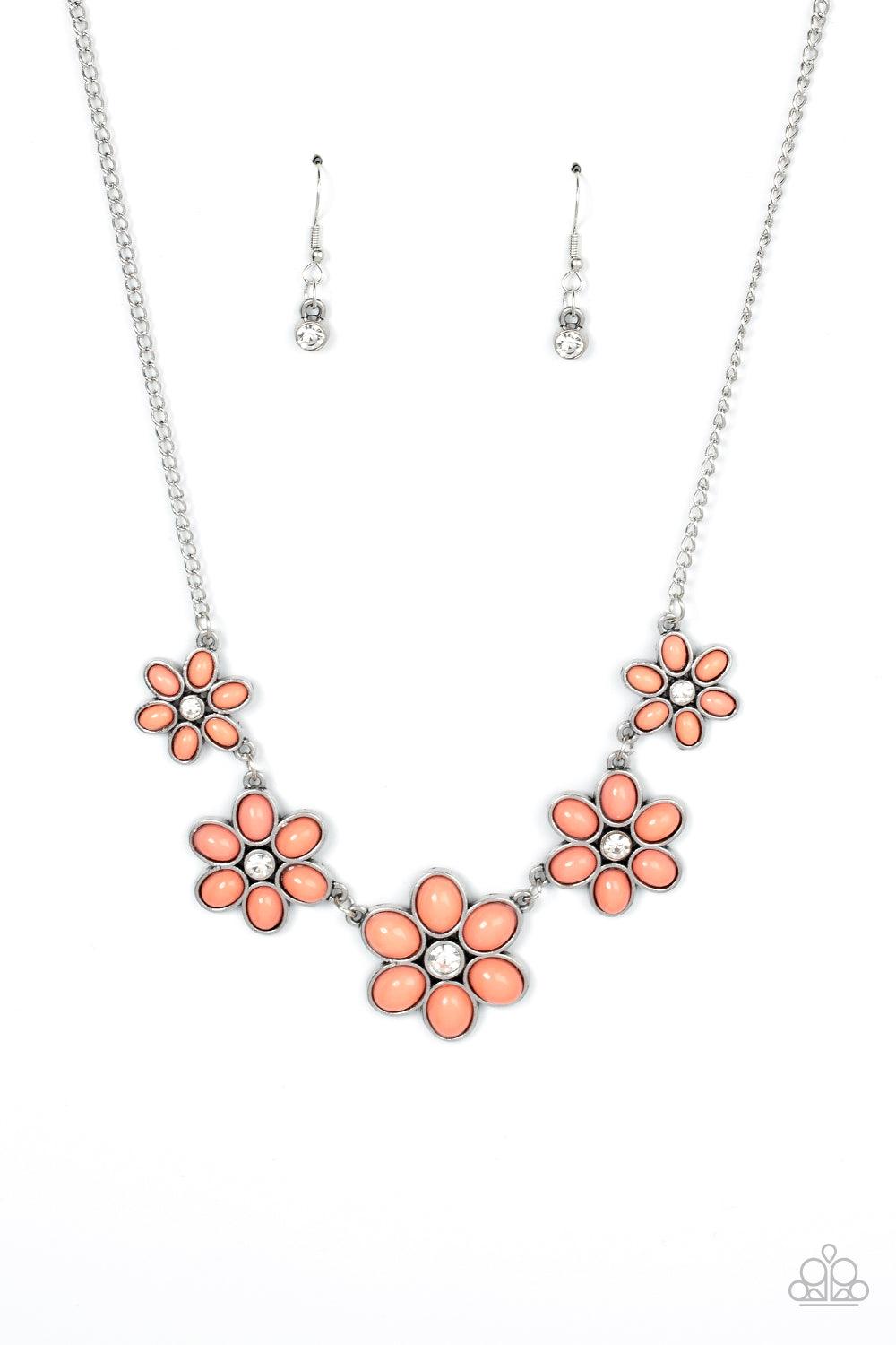 Prairie Party Orange Necklace - Jewelry by Bretta