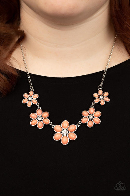 Prairie Party Orange Necklace - Jewelry by Bretta