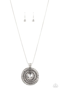 Solar Swirl Silver Necklace - Jewelry by Bretta