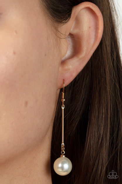 Pearl Redux Gold Earrings - Jewelry by Bretta