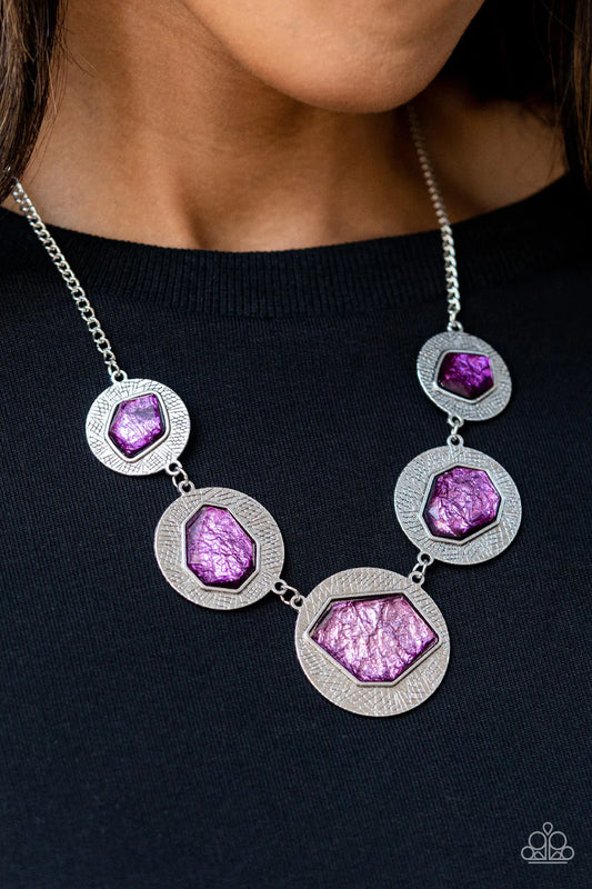 Raw Charisma Purple Necklace - Jewelry by Bretta