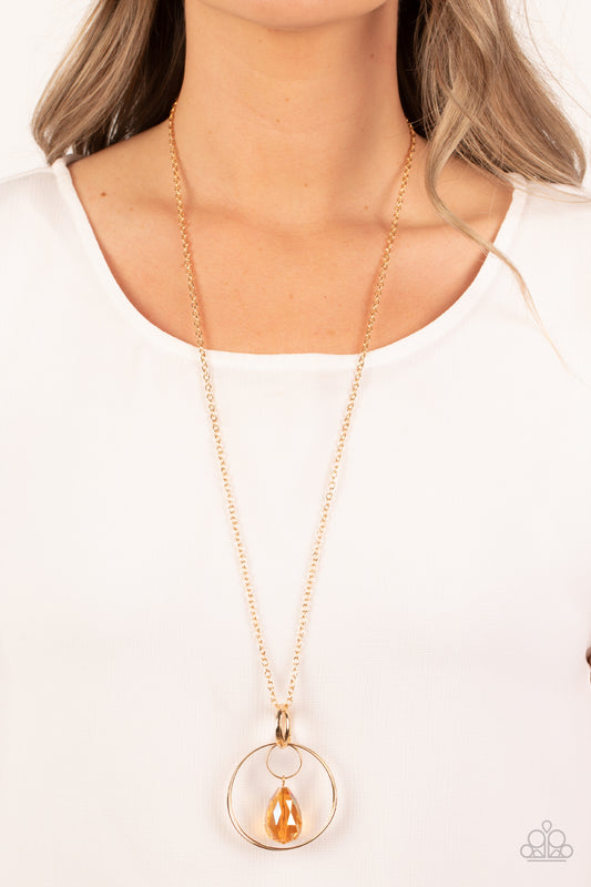 Swinging Shimmer Gold Necklace - Jewelry by Bretta