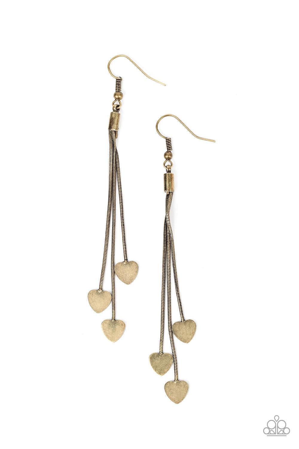 Higher Love Brass Earrings - Jewelry by Bretta