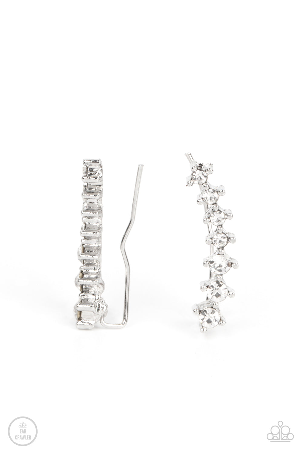 PRISMATIC and Proper White Ear Crawler Earrings - Jewelry by Bretta