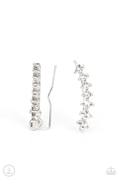PRISMATIC and Proper White Ear Crawler Earrings - Jewelry by Bretta