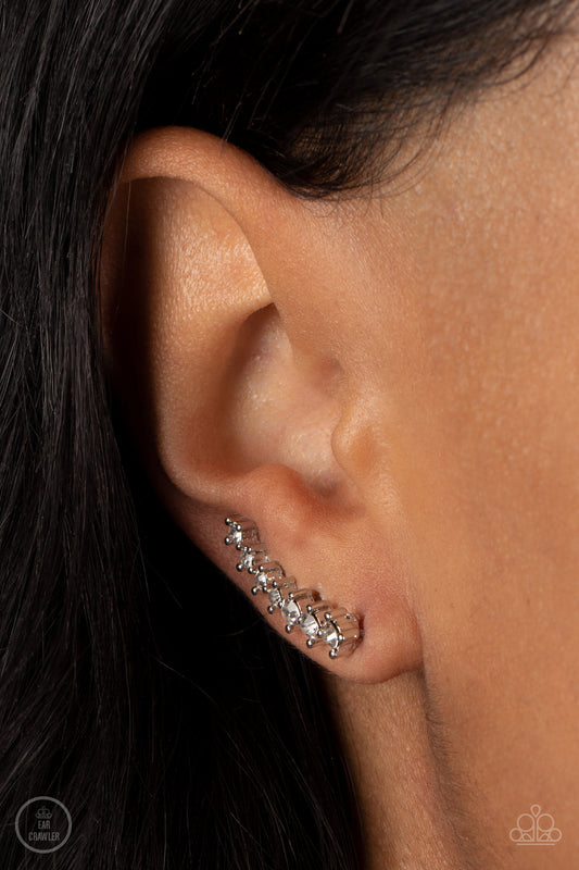 PRISMATIC and Proper White Ear Crawler Earrings - Jewelry by Bretta