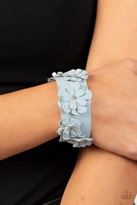 What Do You Pro-POSIES Paparazzi Blue Wrap Bracelet