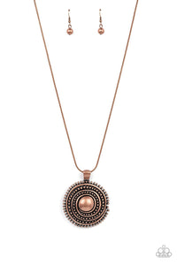 Solar Swirl Copper Necklace - Jewelry by Bretta
