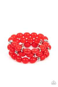 Coastal Coastin Red Bracelet - Jewelry by Bretta