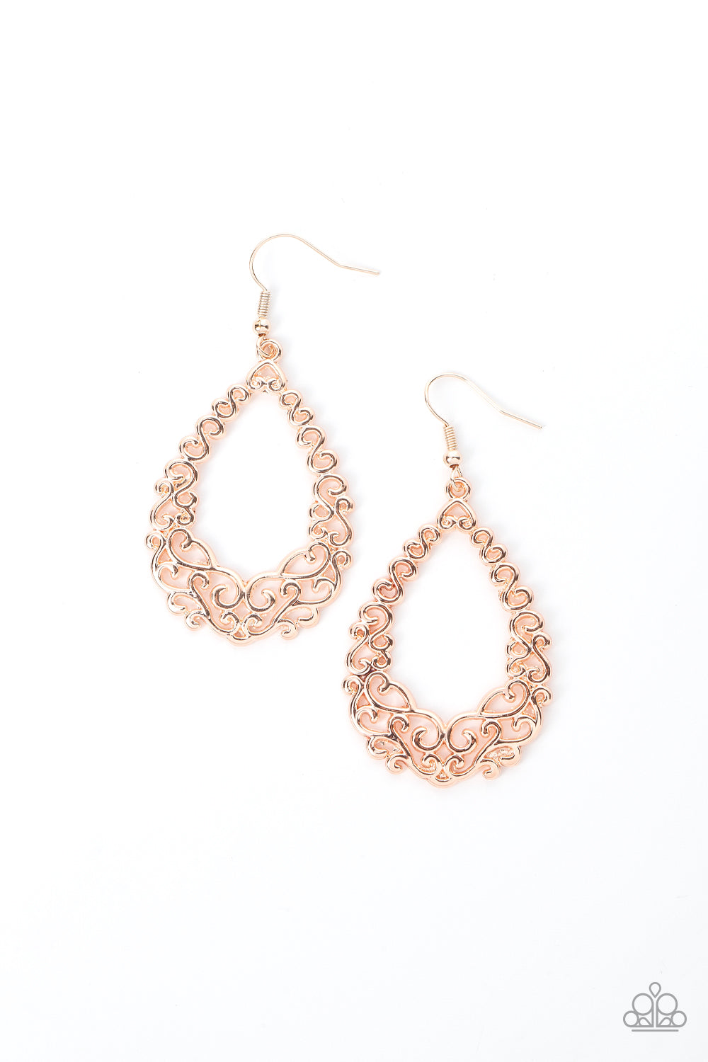 Granada Garland Rose Gold Earrings - Jewelry by Bretta