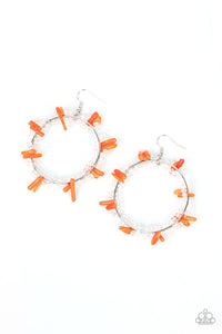 Ocean Surf Orange Earrings - Jewelry by Bretta