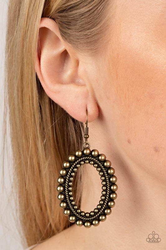 Homestead Hideaway Brass Earrings - Jewelry by Bretta