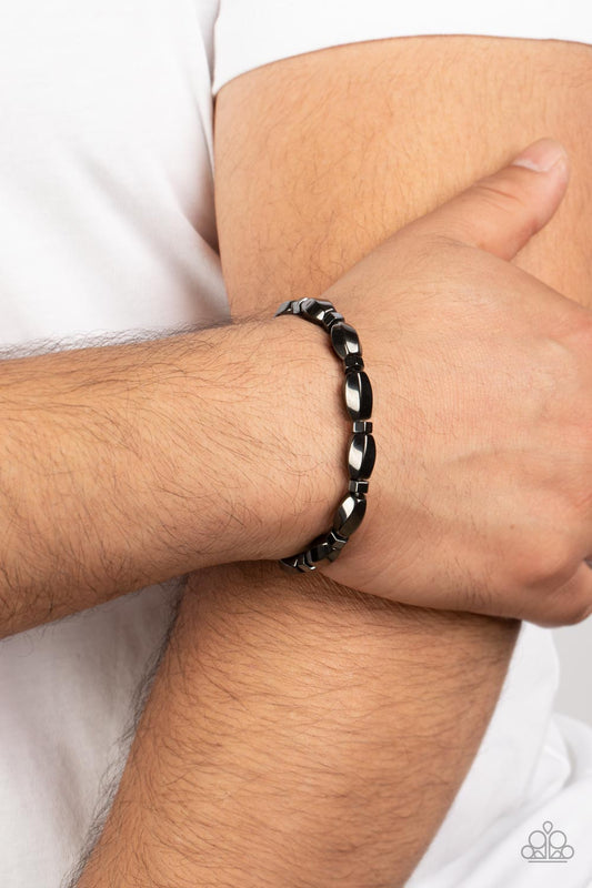 Magnetic Mantra Black Bracelet - Jewelry by Bretta