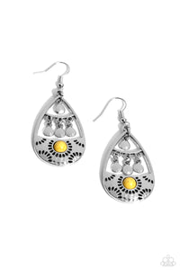Country Cabana Yellow Earrings - Jewelry by Bretta