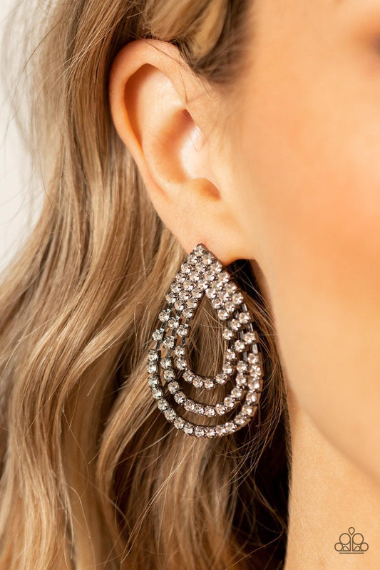 Take a POWER Stance Black Earrings - Jewelry by Bretta