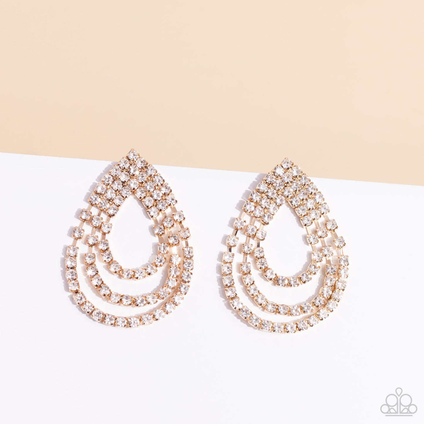 Take a POWER Stance Gold Earrings - Jewelry by Bretta