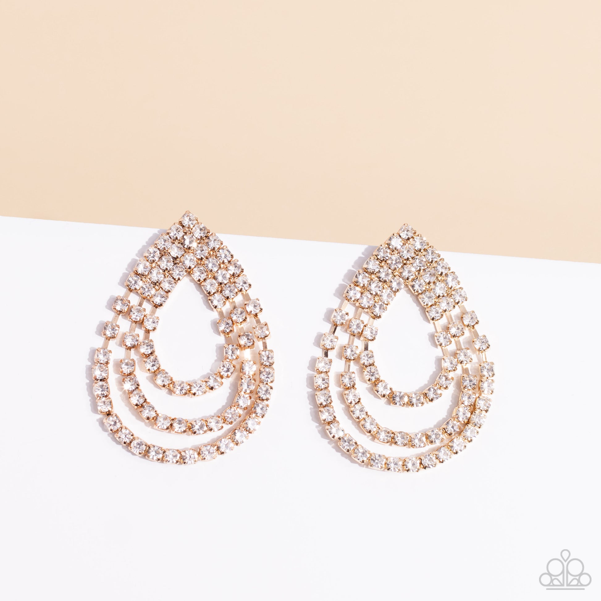 Take a POWER Stance Gold Earrings - Jewelry by Bretta