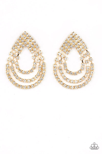 Take a POWER Stance Gold Earrings - Jewelry by Bretta