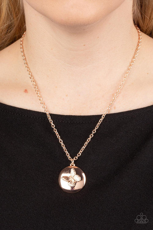 Monarch Meadow Gold Necklace - Jewelry by Bretta