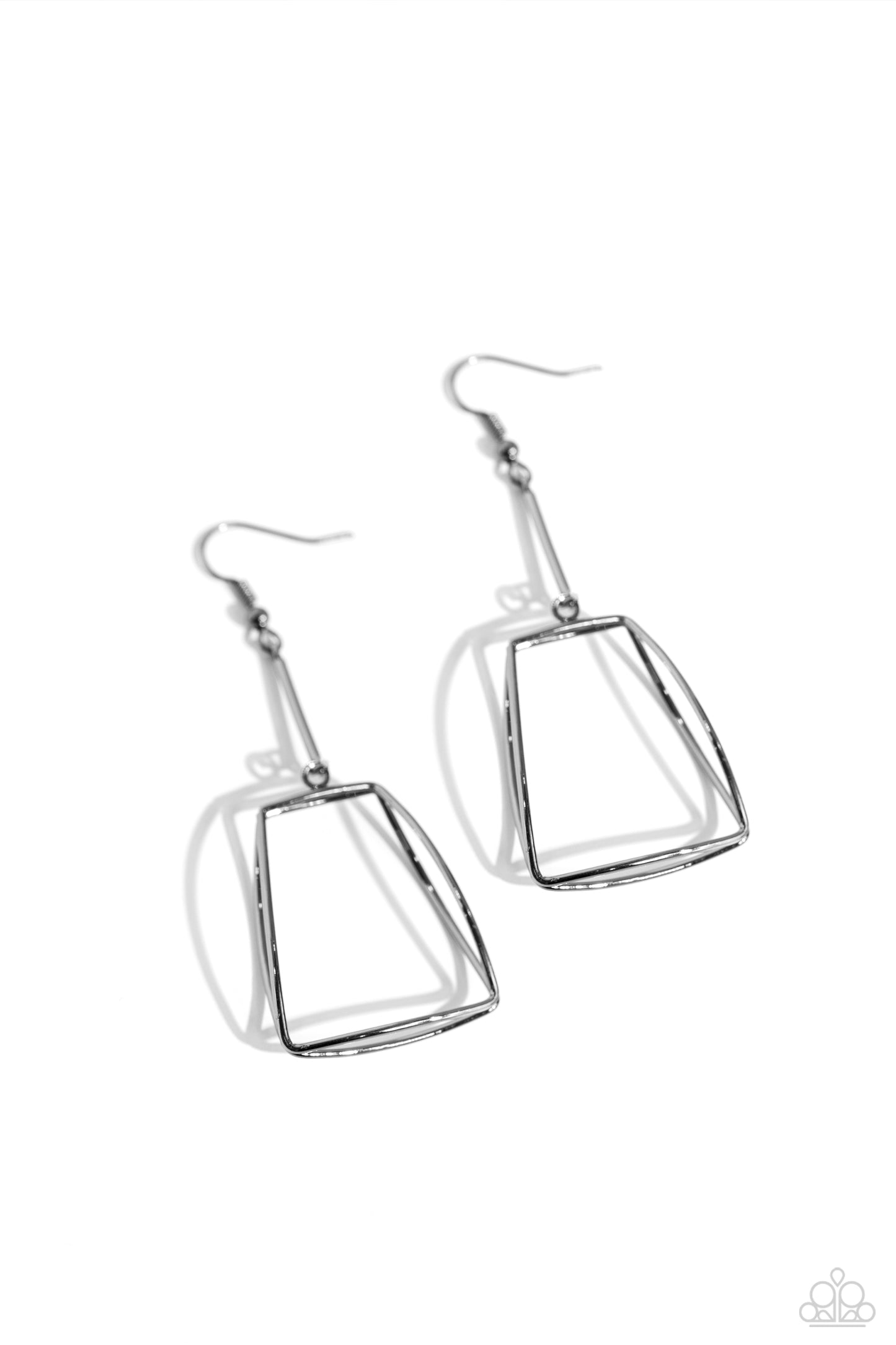 Trapezoidal Transcendence Black Earrings - Jewelry by Bretta