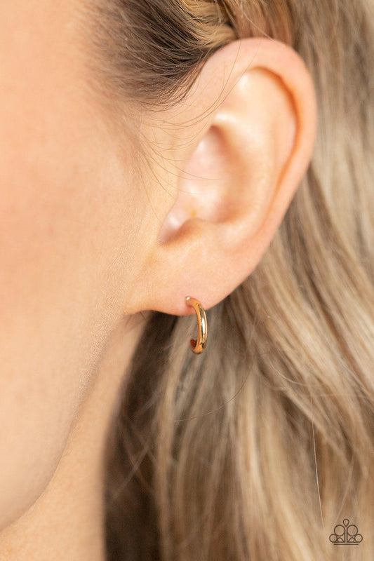 Skip the Small Talk Gold Earrings - Jewelry by Bretta