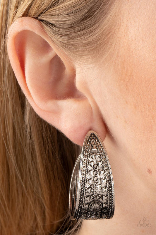 Marketplace Mixer Silver Earrings - Jewelry by Bretta