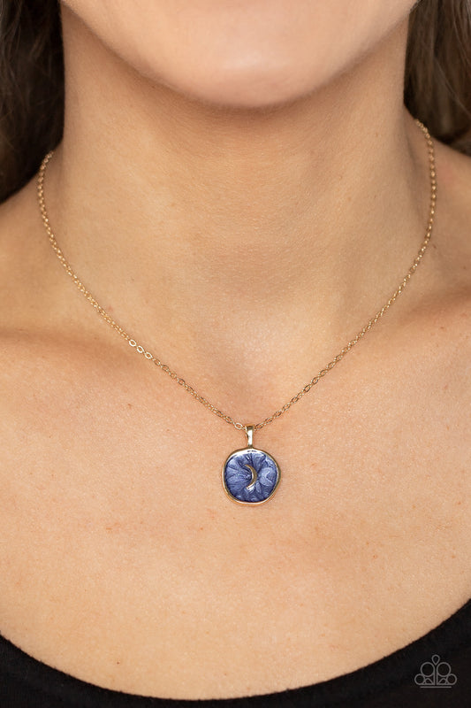 Moon Magic Blue Necklace - Jewelry by Bretta