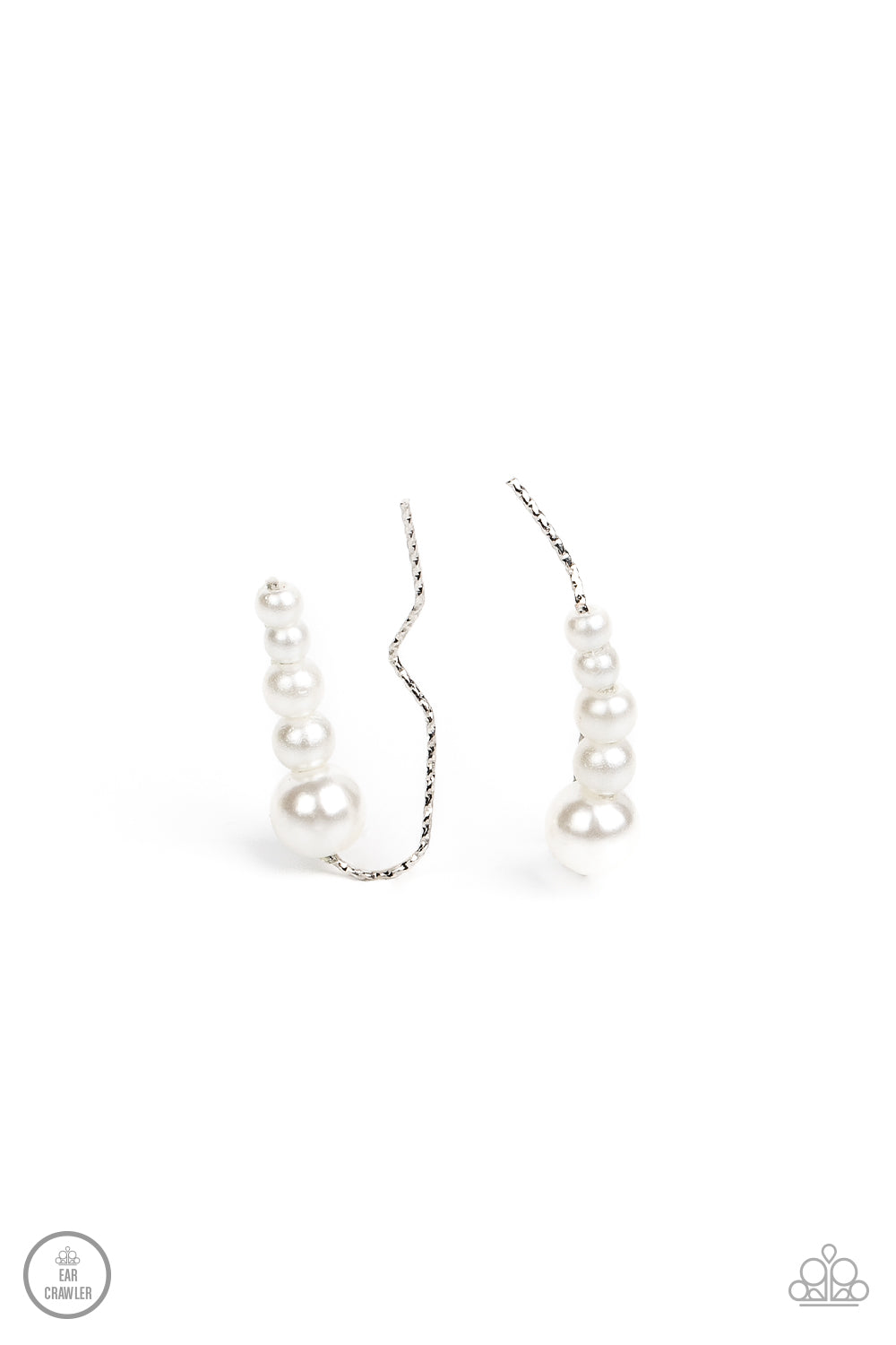Dropping into Divine White Earrings - Jewelry by Bretta