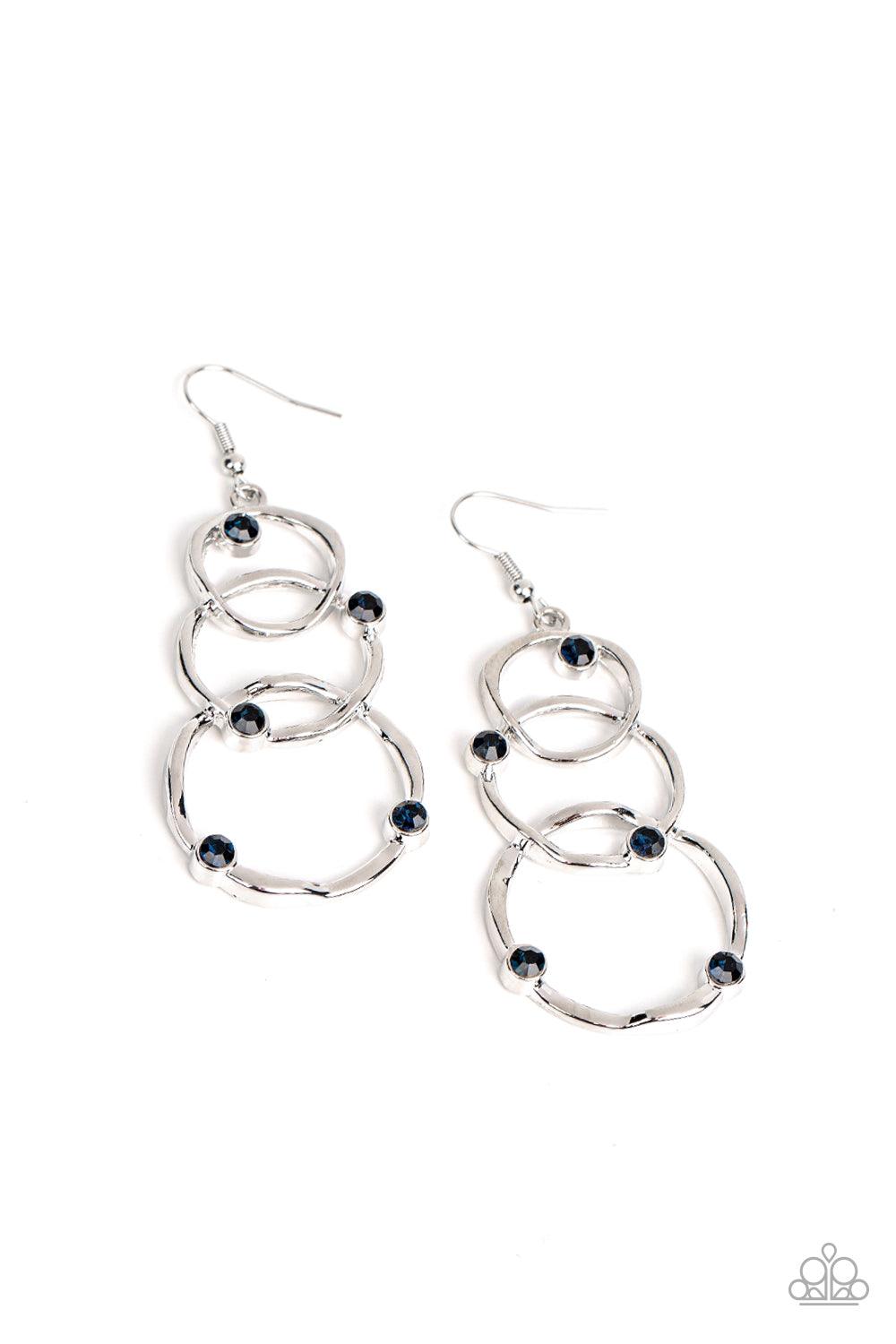 Revolving Radiance Blue Earrings - Jewelry by Bretta