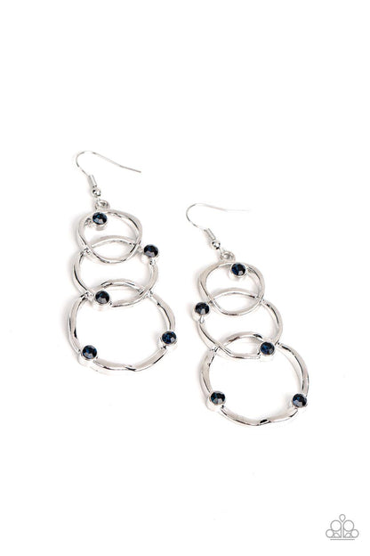 Revolving Radiance Blue Earrings - Jewelry by Bretta