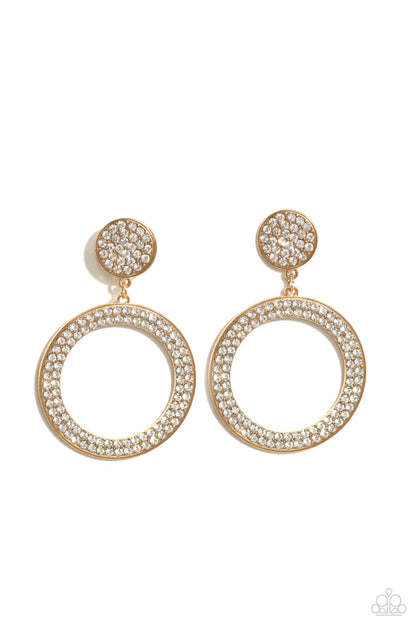 GLOW You Away Gold Earrings - Jewelry by Bretta