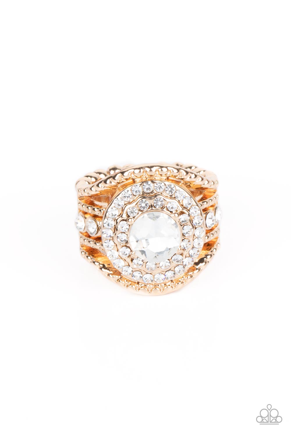 Understated Drama Gold Ring - Jewelry by Bretta 