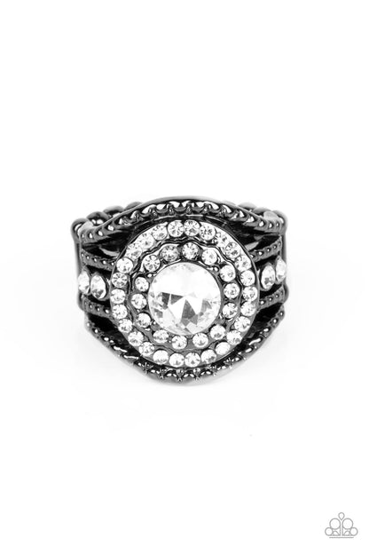 Understated Drama Black Ring - Jewelry by Bretta
