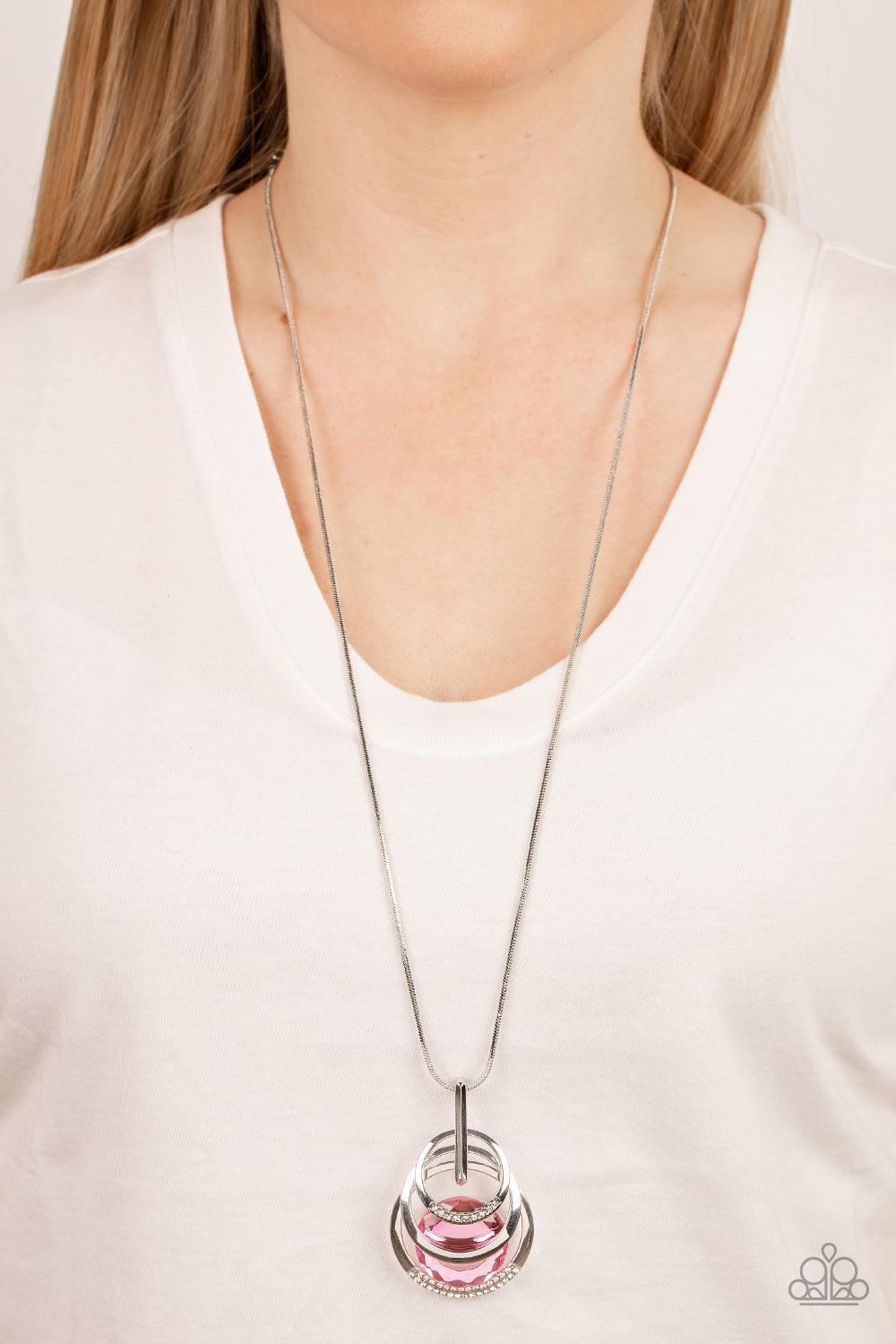 Spun Sparkle Pink Necklace - Jewelry  y Bretta