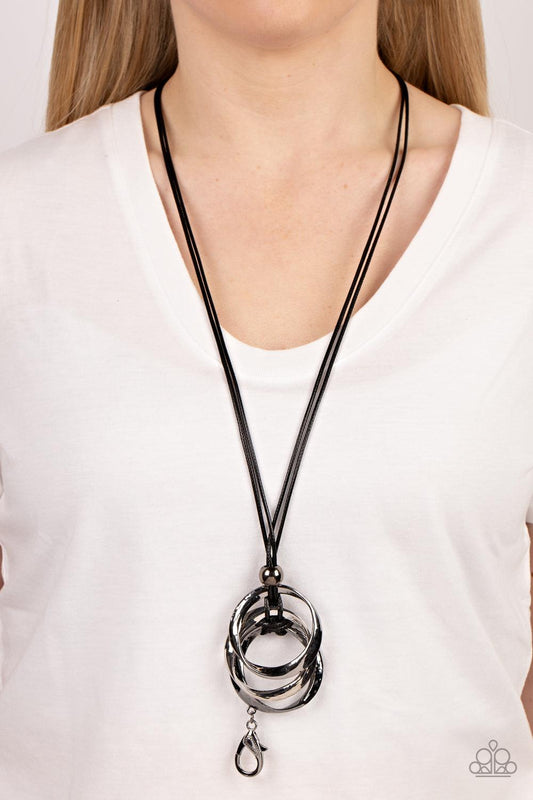 Harmonious Hardware Black Necklace - Jewelry by Bretta