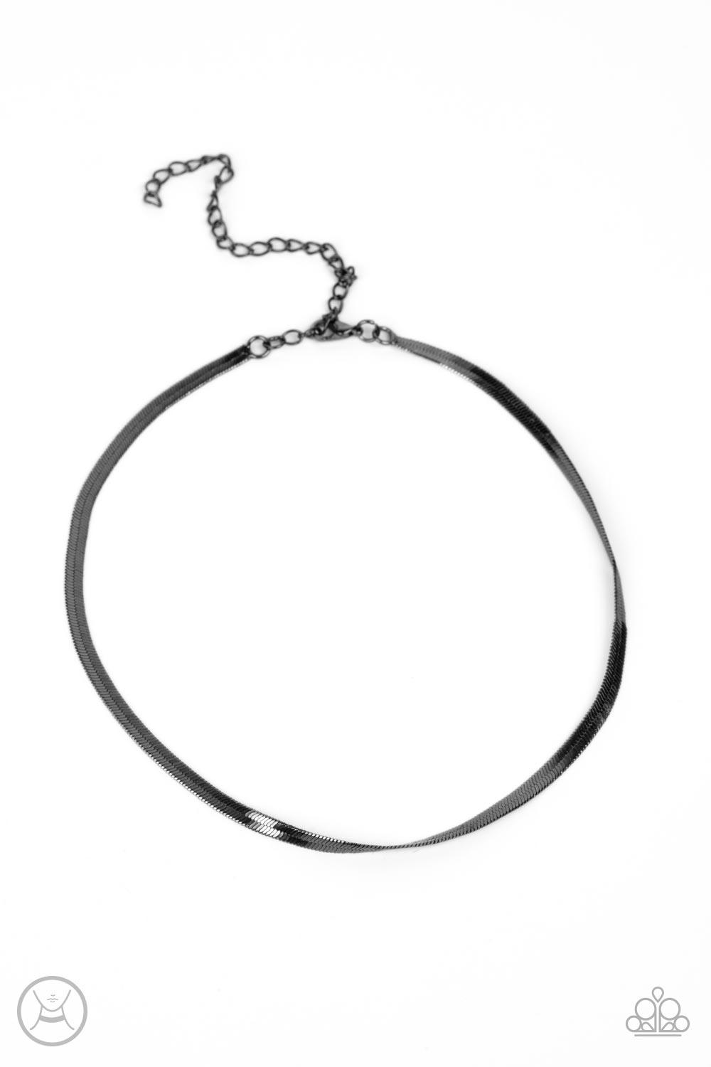 In No Time Flat Black Necklace - Jewelry by Bretta