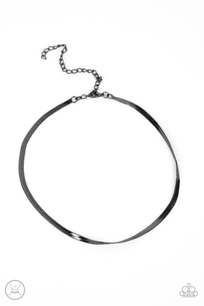 In No Time Flat Black Necklace - Jewelry by Bretta