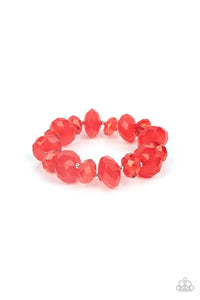 Keep GLOWING Forward Red Bracelet - Jewelry by Bretta