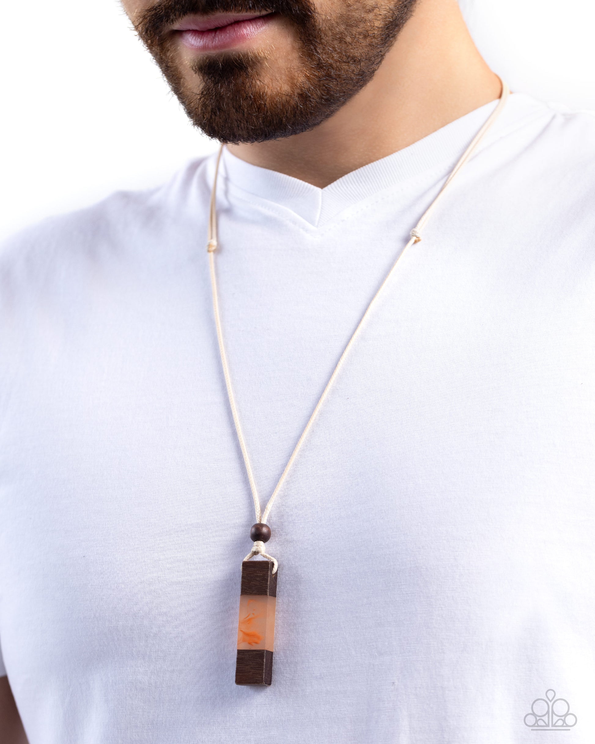 Timber Totem Orange Urban Necklace - Jewelry by Bretta