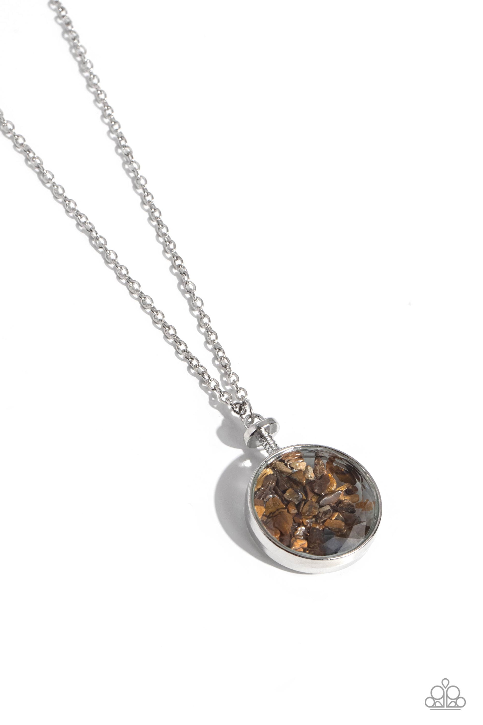 Geo Mine Brown Necklace - Jewelry by Bretta