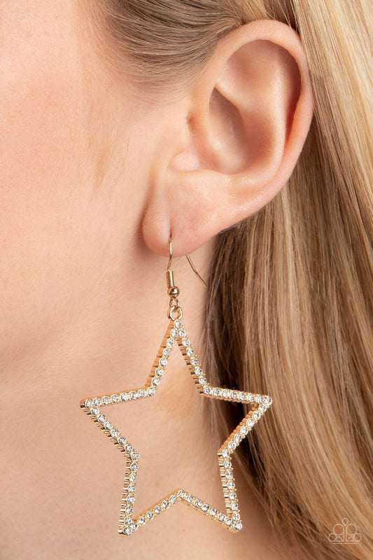 Supernova Sparkle Gold Earrings - Jewelry by Bretta