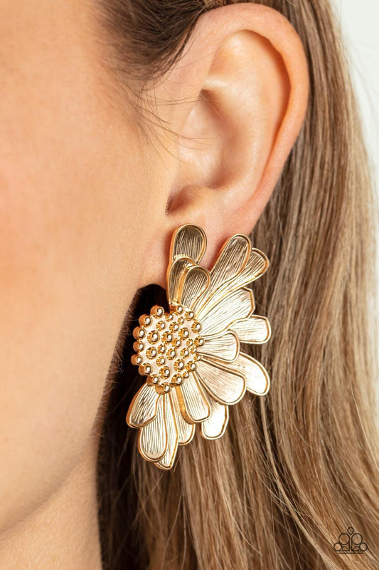 Farmstead Meadow Gold Earrings - Jewelry by Bretta
