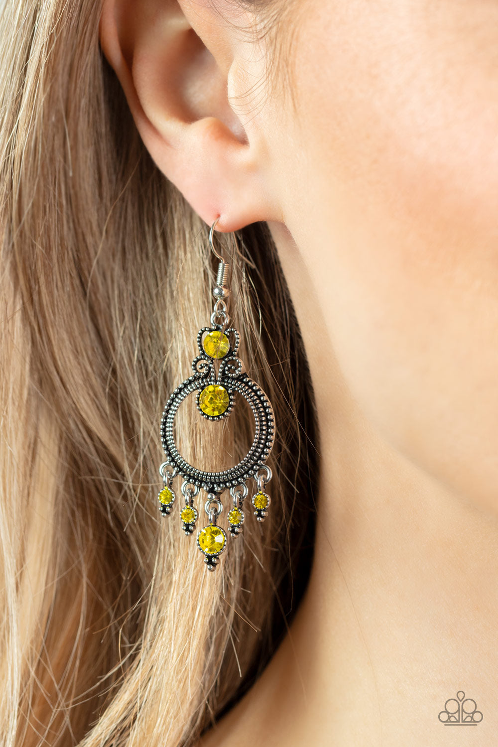 Palace Politics Yellow Earrings - Jewelry by Bretta