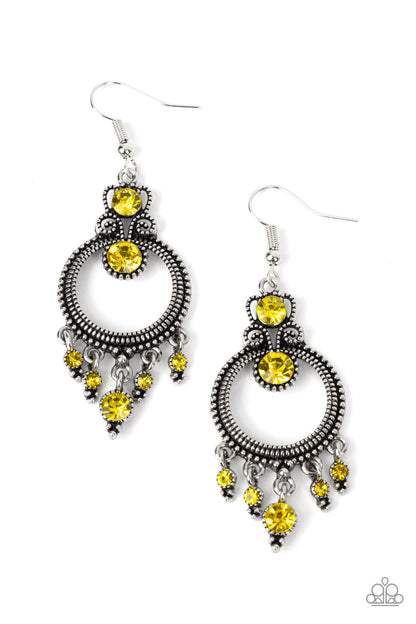 Palace Politics Yellow Earrings - Jewelry by Bretta