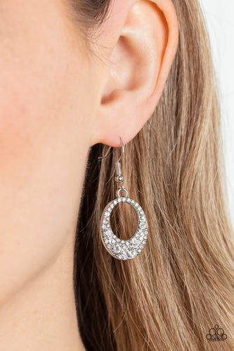 Showroom Sizzle White Earrings -- Jewelry by Bretta