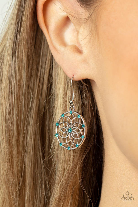 Springtime Salutations Blue Earrings - Jewelry by Bretta
