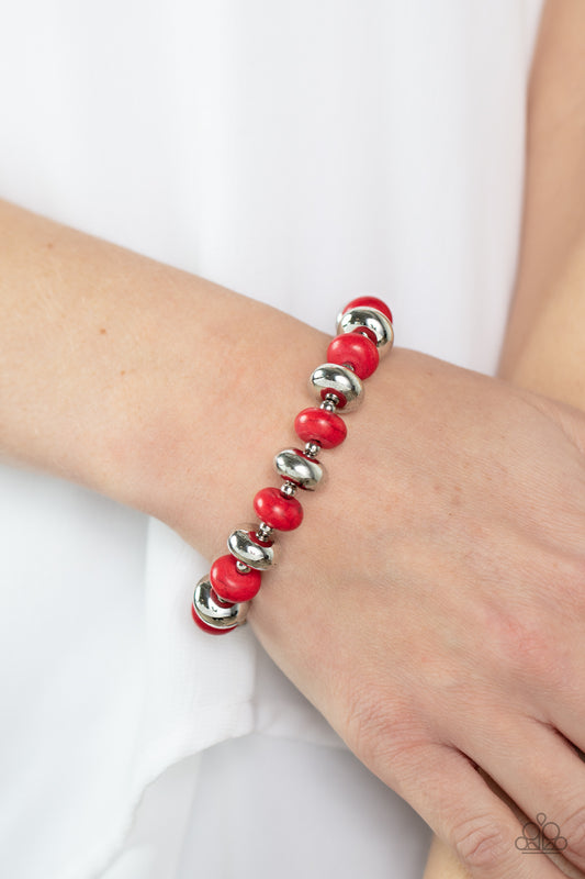 Stone Age Aesthetic Red Bracelet - Jewelry by Bretta