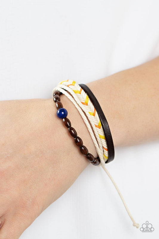 Hipster Hideaway Blue Urban Bracelet - Jewelry by Bretta