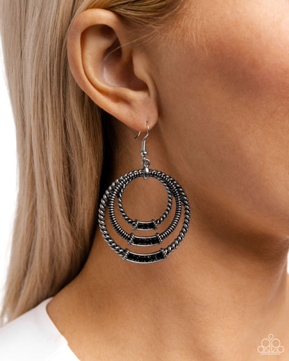 Contemporary Culture Black Earrings - Jewelry by Bretta